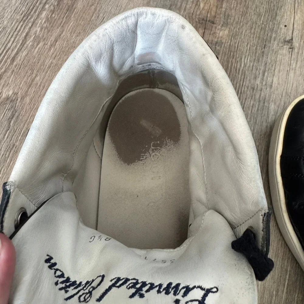 Gucci Black High-Top GG Embossed Leather Sneakers